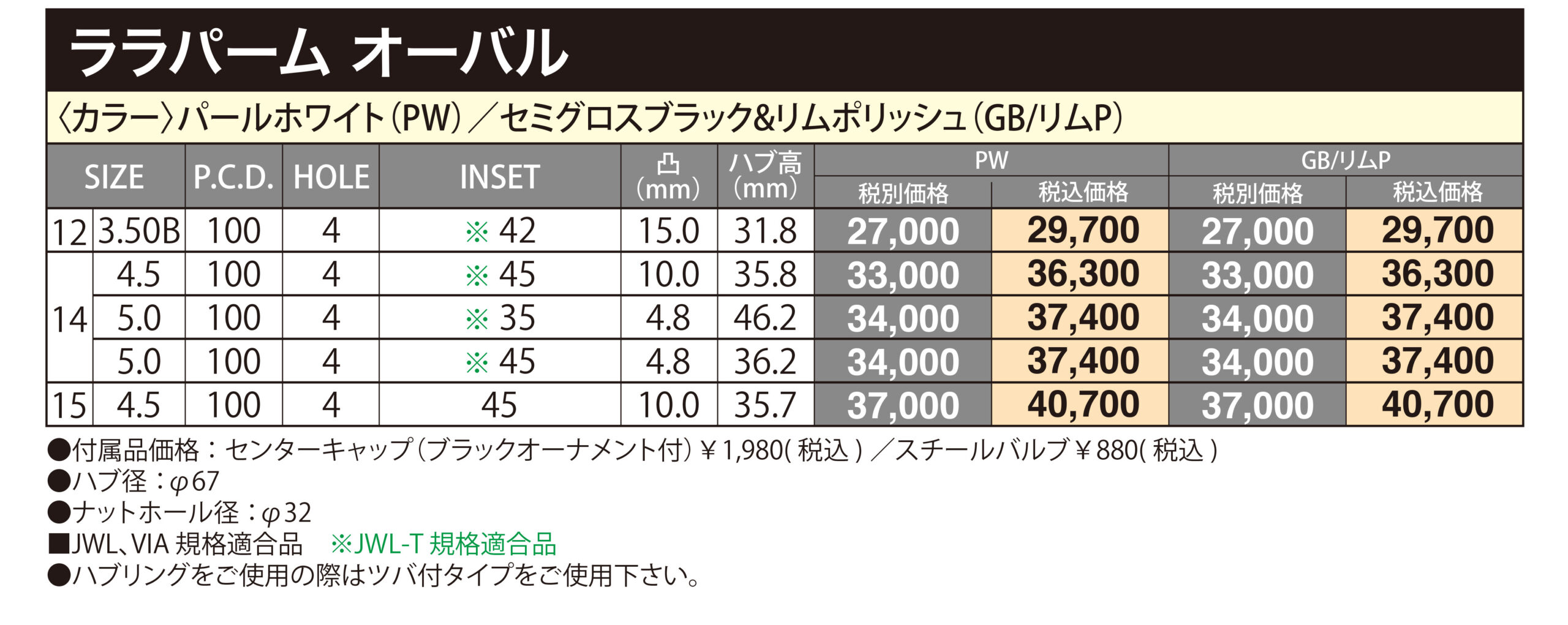 LaLa Palm Oval   ホットスタッフコーポレーション