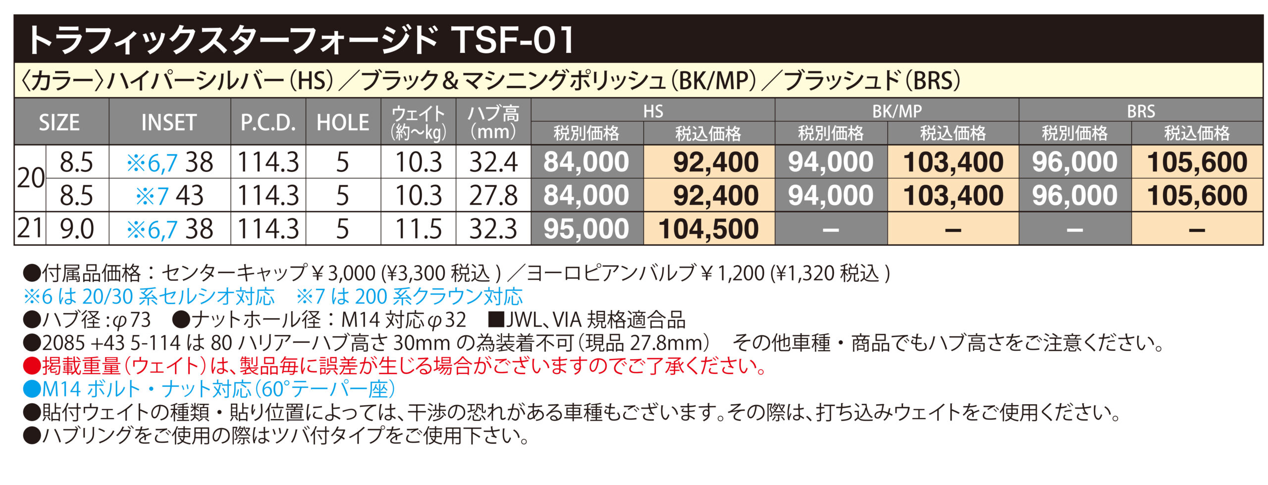 TRAFFICSTAR FORGED TSF-01 | ホットスタッフコーポレーション
